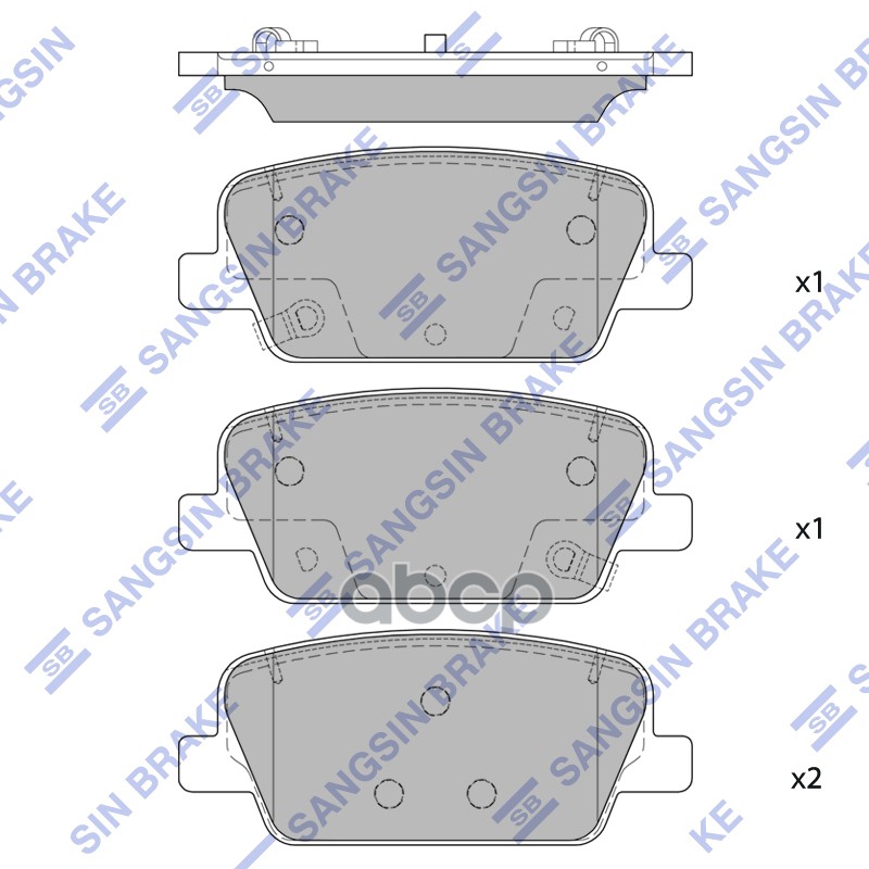 Колодки задние SANGSIN BRAKE SP4328